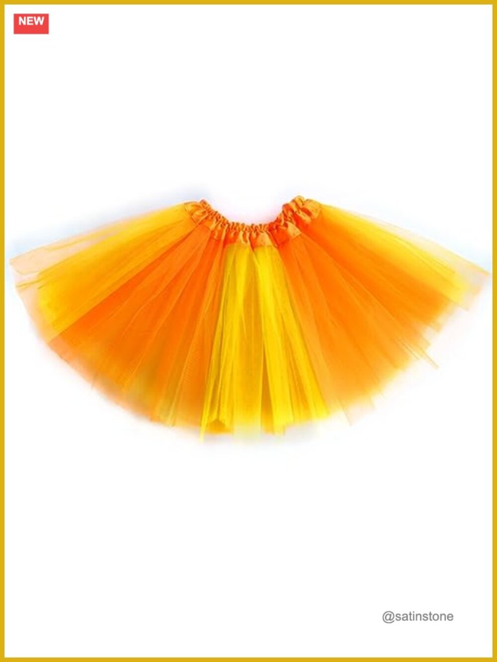 3-Layer Tulle Tutu Skirt Thanksgiving Turkey Costume Ballet Dance